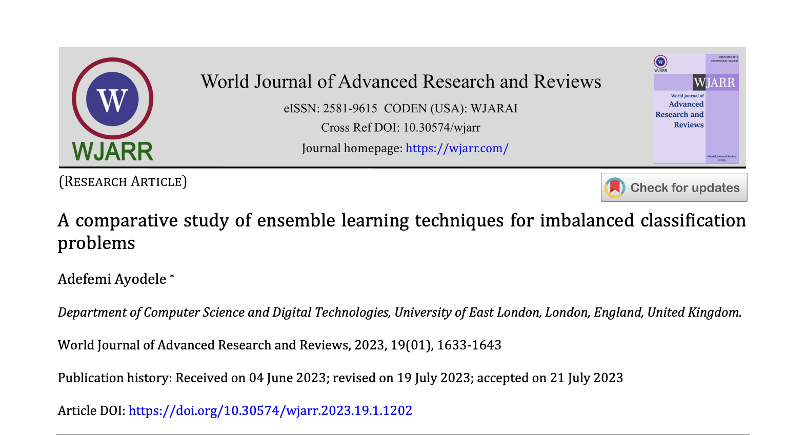 Data science research